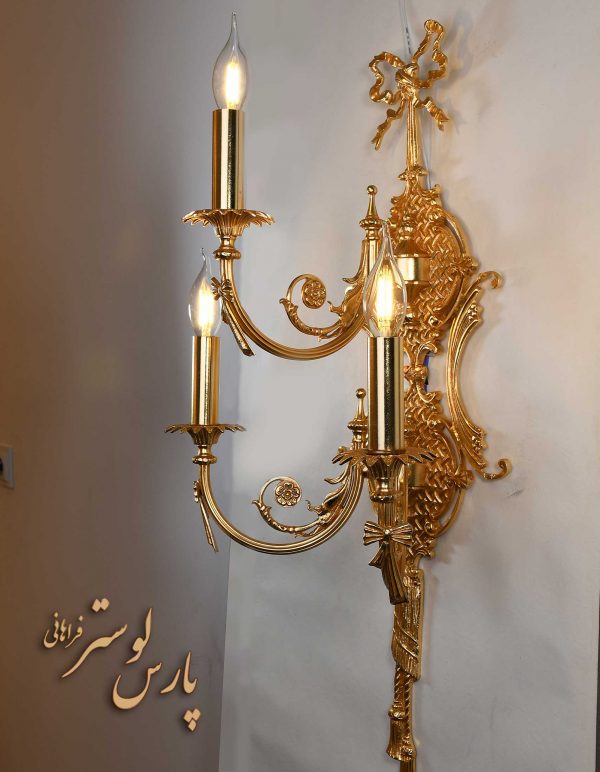 دیوارکوب تزیینی فانتزی 3 شعله کد 6577