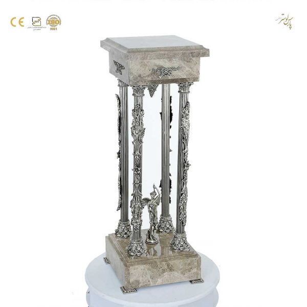 میز سنگی با پایه سنگی پارس لوستر فراهانی