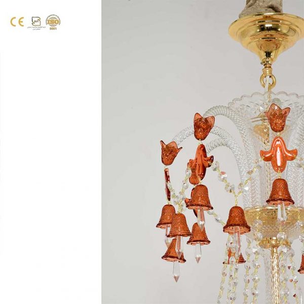 لوستر باکارات سفید پارس لوستر فراهانی کد 6927
